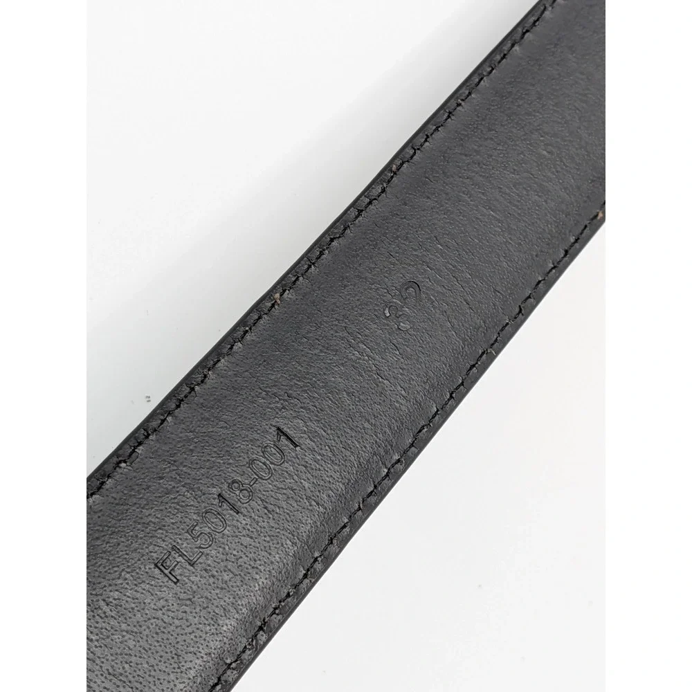 Florsheim Leather Belt Black Size 32 Men's Dress Belt Silver Buckle‎